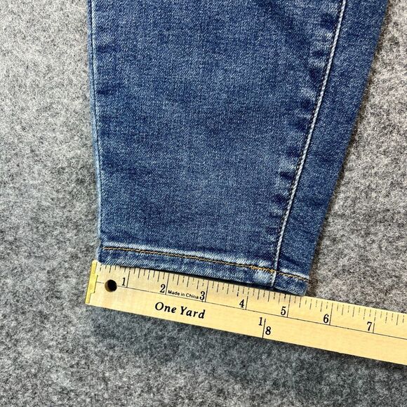 Everlane Jeans Womens Size 32 Mid Rise Skinny Medium Blue Stretch Denim - Picture 8 of 13